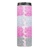 God Heal Cancer Pink Glitter Thermosbeker (Achterkant)