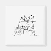 God Heals Man Of Palsy Let Down Through The Roof R Magneet (Voorkant)