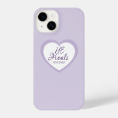 God Heals the Brokenhearted Light Purple Comfort iPhone Hoesje (Achterkant)