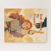 God Hears My Prayers - Christian Retro Anime Legpuzzel (Horizontaal)