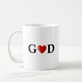 God Heart Calligrafie Koffiemok (Links)