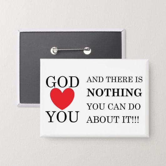 God Heart You Button (Voorkant / Achterkant)