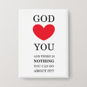 God Heart You Button (Voorkant)