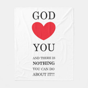 God Heart You Fleece Deken