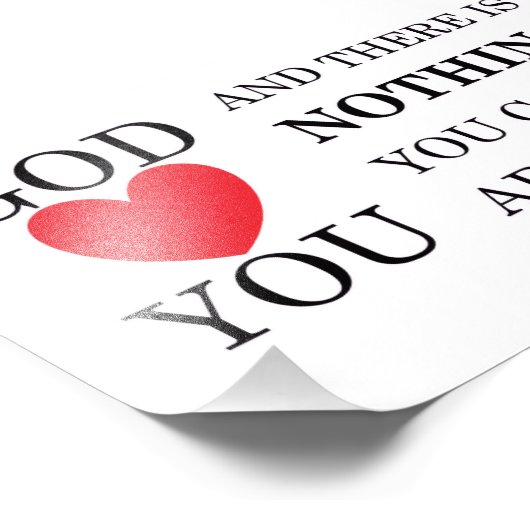 God Heart You Foto Afdruk (Hoek)