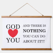 God Heart You Hangend Wandkleed (Voorkant)