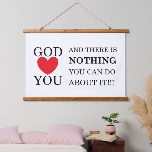 God Heart You Hangend Wandkleed (Slaapkamer)