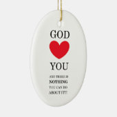God Heart You Keramisch Ornament (Rechts)