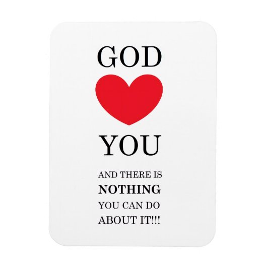 God Heart You Magneet (Verticaal)