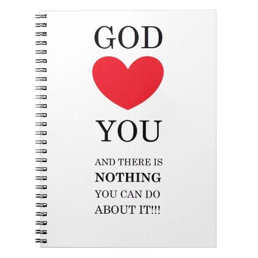 God Heart You Notitieboek (Voorkant)
