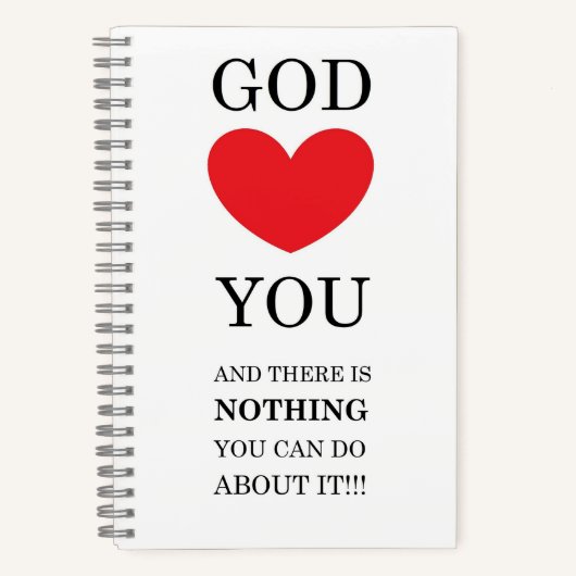 God Heart You Notitieboek (Voorkant)