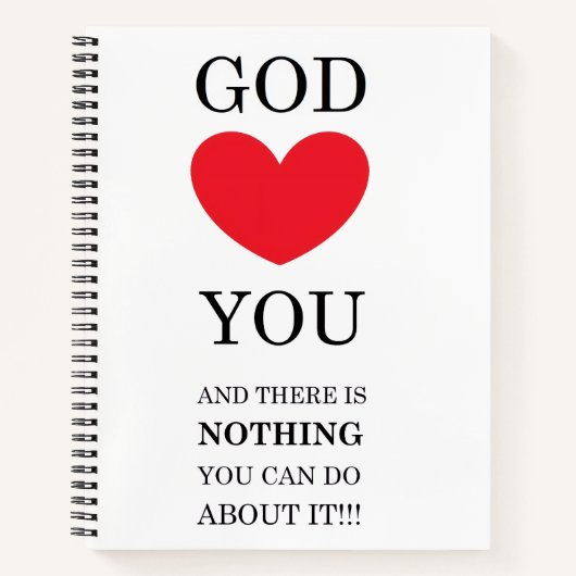 God Heart You Notitieboek (Voorkant)