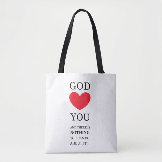 God Heart You Tote Bag (Voorkant)