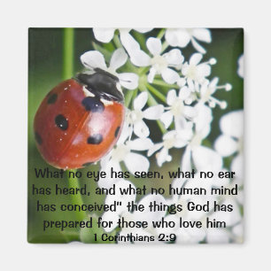 God heeft bijbelvers 1 Corinthians 2:9 gemaakt Magneet