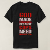 God heeft brandweerlieden gemaakt omdat agenten oo t-shirt (Design voorkant)