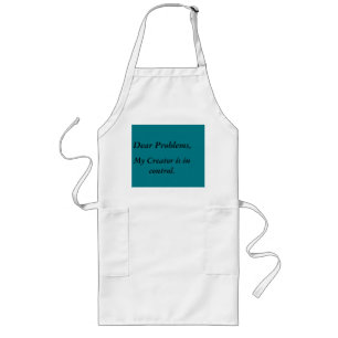 God heeft de controle over Quote Apron Lang Schort