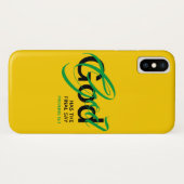 GOD HEEFT DE DEFINITIEVE Christelijke Manuscriptie Case-Mate iPhone Case (Achterkant (horizontaal))