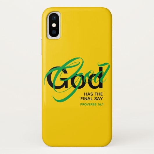 GOD HEEFT DE DEFINITIEVE Christelijke Manuscriptie Case-Mate iPhone Case (Achterkant)