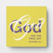 GOD HEEFT DE DEFINITIEVE Gele Manuscripten van het Fotoplaat (Voorkant)