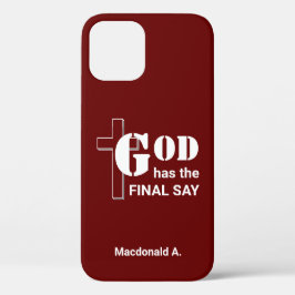 GOD HEEFT DE EINDE ZEGGEN: Gepersonaliseerde Bourg Case-Mate iPhone Case