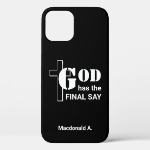 GOD HEEFT DE LAATSTE ZEGGENSCHAP Christelijk zwart Case-Mate iPhone Case