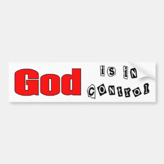 God heeft de macht bumpersticker