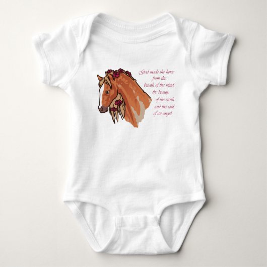 God heeft de paarden gemaakt romper (Voorkant)