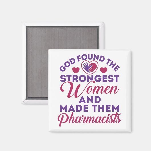 God heeft de sterkste vrouwelijke apothekers gevon magneet (Voorkant / Achterkant)