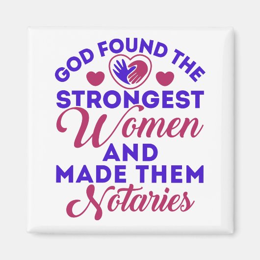 God heeft de sterkste vrouwelijke Notories Notarie Magneet (Voorkant)