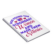 God heeft de sterkste vrouwelijke Notories Notarie Notitieboek (Rechterzijde)