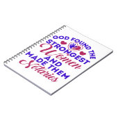 God heeft de sterkste vrouwelijke Notories Notarie Notitieboek (Linkerzijde)