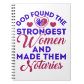 God heeft de sterkste vrouwelijke Notories Notarie Notitieboek (Voorkant)