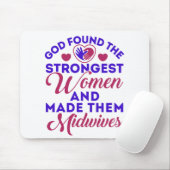 God heeft de sterkste vrouwelijke verloskundige ge muismat (Met muis)