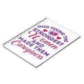 God heeft de sterkste vrouwen hun verzorgers gemaa notitieboek (Linkerzijde)