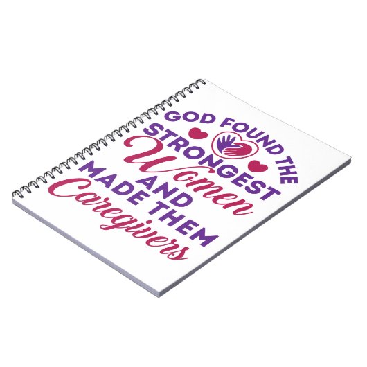 God heeft de sterkste vrouwen hun verzorgers gemaa notitieboek (Linkerzijde)