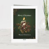 God heeft de wereld zo liefgehad, John 3:16 Kerstm Feestdagen Kaart (Achterkant)