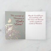 God heeft de wereld zo liefgehad, John 3:16 Kerstm Feestdagen Kaart (Binnen)