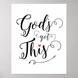 God heeft deze Art Print