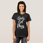God heeft deze Christelijke getuigenis T-shirt (Voorkant volledig)