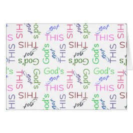 God heeft deze typografie Parakaleo kaart