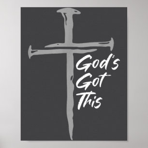 God Heeft Dit Christelijk Kruis Geloof Motivatie  Poster