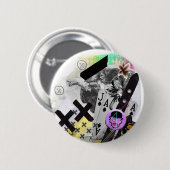 God heeft dit gemaakt ronde button 5,7 cm (Voorkant /achterkant)