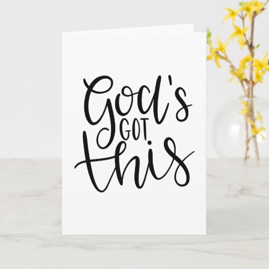 God heeft dit kaart (Gele Bloem)