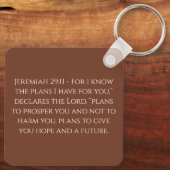 God heeft een goed plan voor mij Sleutelhanger (Achterkant)