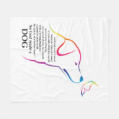 God heeft een hond gemaakt fleece deken (Voorkant (Horizontaal))