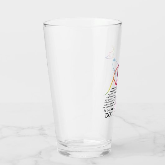 God heeft een hond gemaakt glas (Rechts)