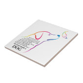 God heeft een hond gemaakt tegeltje (Zijkant)