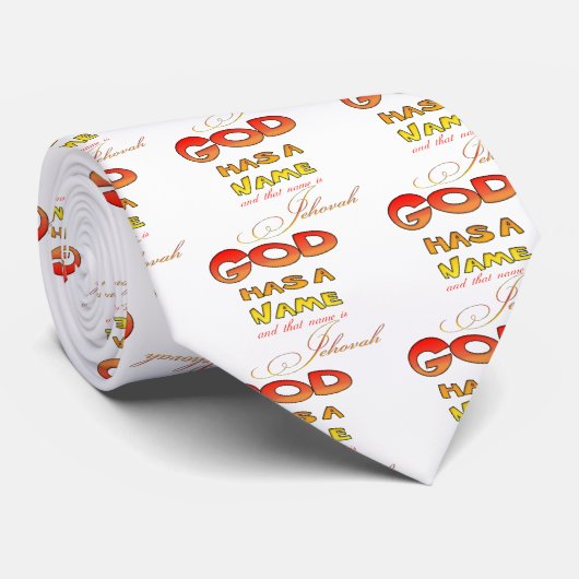 God heeft een naam Jehovah Stropdas (Opgerold)