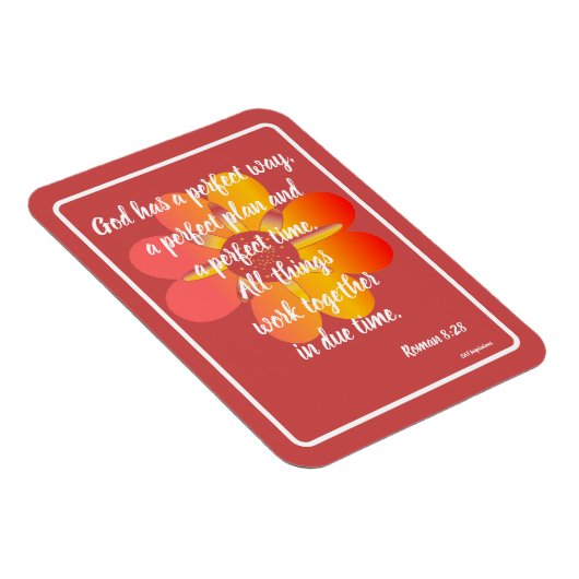 God heeft een perfecte manier Roman 8:28 Kaart Magneet (Rechterzijde)