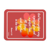 God heeft een perfecte manier Roman 8:28 Kaart Magneet (Horizontaal)